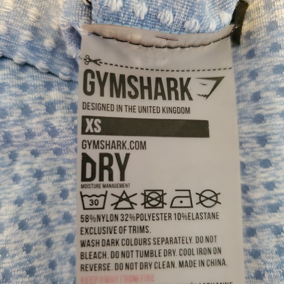 GYMSHARK Leggings Womens XS Vital Seamless‎ Blue Marl High Rise Dry Yoga Running - Picture 6 of 8